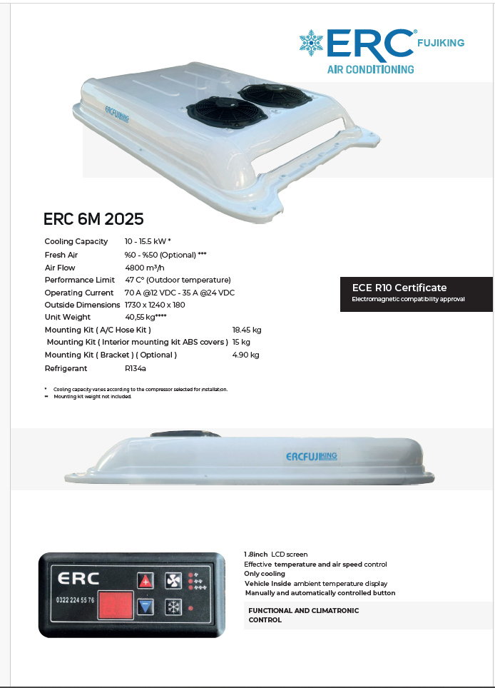 KLİMA SET ERC - 6M2025 MONOBLOCK ORIJINAL TRIM MERCEDES-BENZ SPRINTER W907