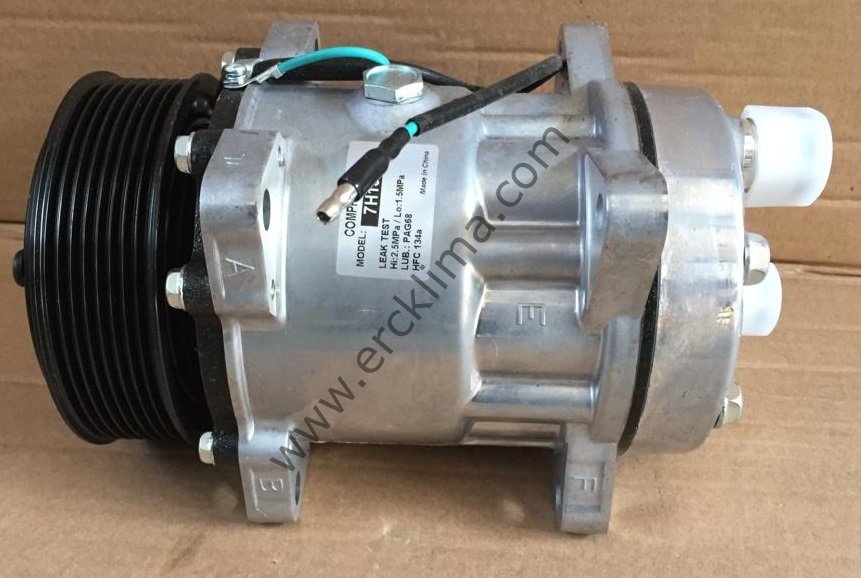 KOMPRESÖR 7H15 8PK 24V ARKA ÇIKIŞLI